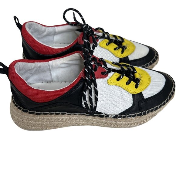 Marc Fisher Womens Size 7 Espadrille Sneakers W/Colorblock Design & Rope Sole - Picture 2 of 5